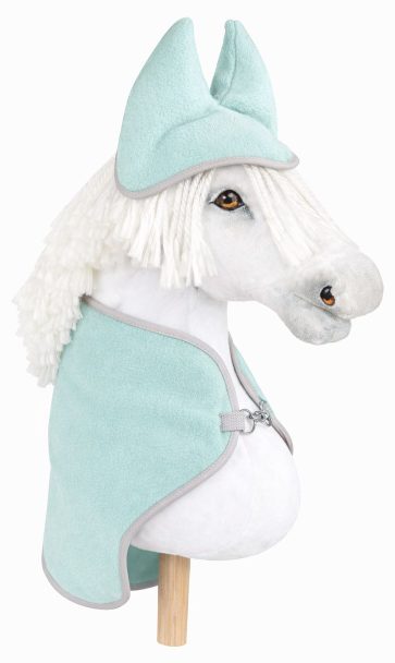 Zestaw dla Hobby Horse A3: polarowa derka + nauszniki – kremowy