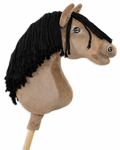Hobby Horse Duży koń na kiju Premium - maść jelenia A3