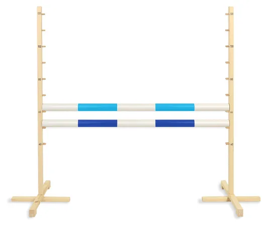 Przeszkoda skokowa do Hobby Horse 120cm, dwie belki - jasny niebieski i ciemny niebieski