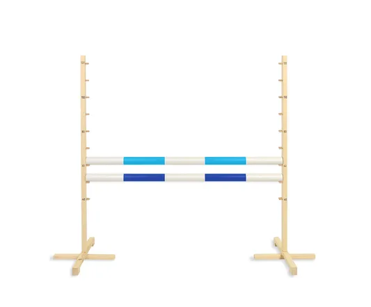 Przeszkoda skokowa do Hobby Horse 120cm, dwie belki - jasny niebieski i ciemny niebieski