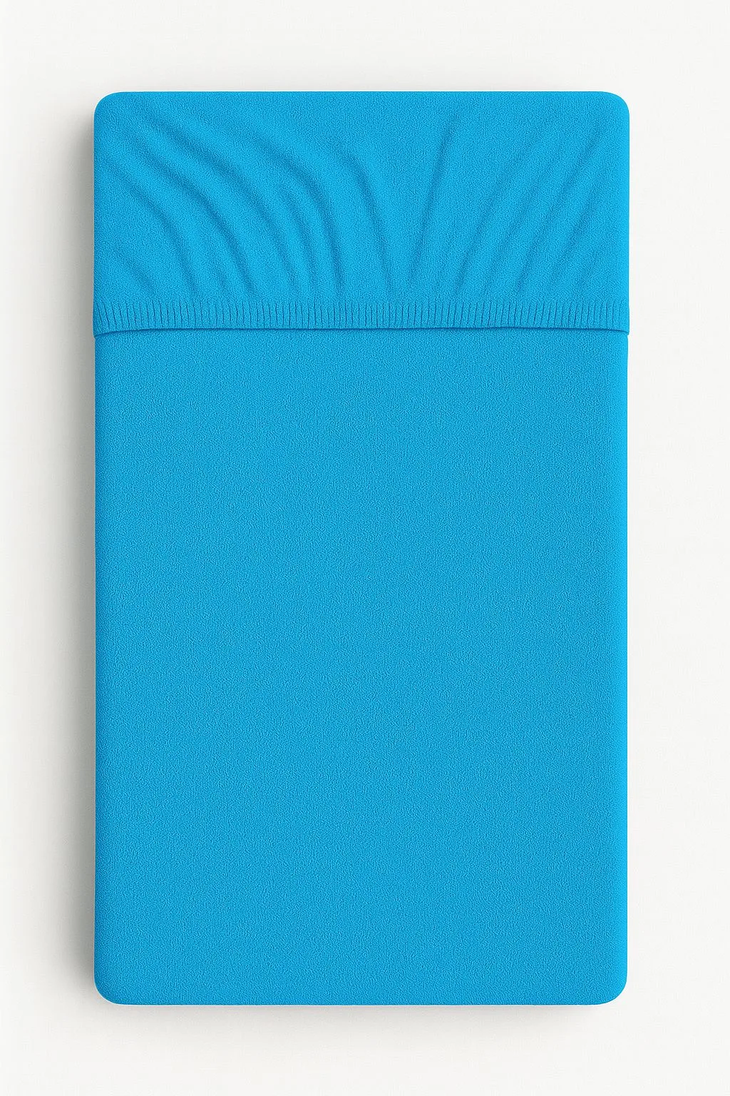 Prześcieradło frotte z gumką do łóżeczka 120x60cm - turkusowe