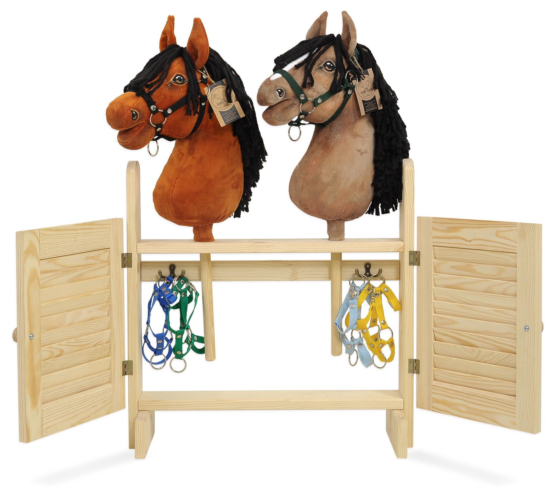Duża podwójna stajnia Hobby Horse z drzwiczkami