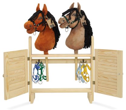 Duża podwójna stajnia Hobby Horse z drzwiczkami