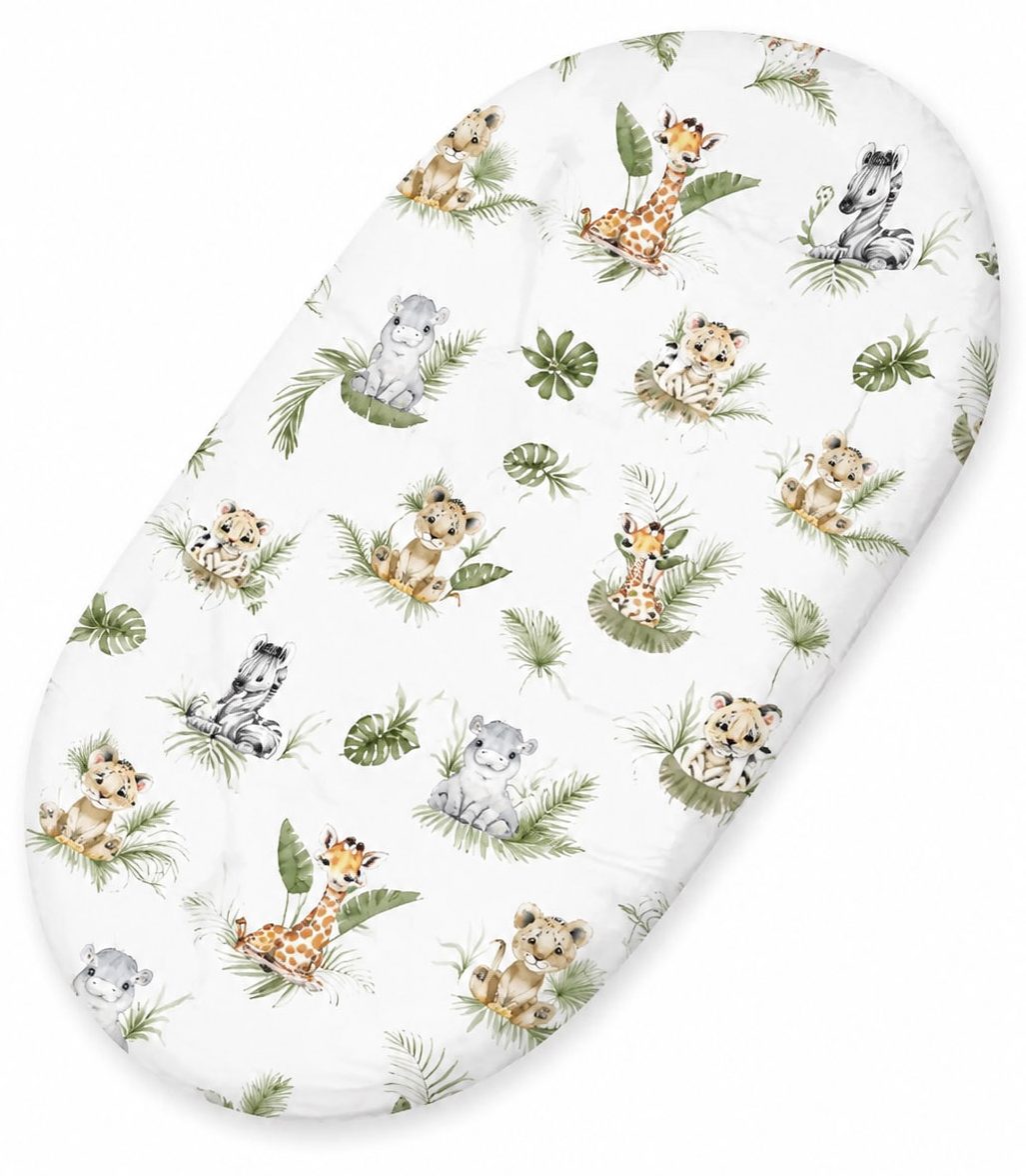Prześcieradło bawełniane do wózka gondoli kosza Mojżesza Boho 75x35 cm - Blossom Fairies