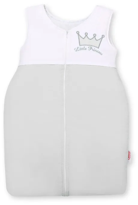 Śpiworek dla dzieci bawełniany M 6-12 mcy TOG 2.5 całoroczny ocieplany Little Princess szary