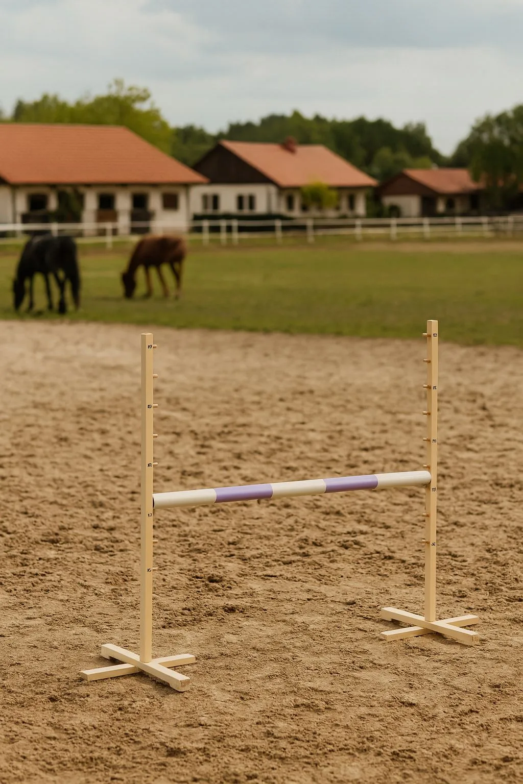 Przeszkoda skokowa do Hobby Horse 120cm, belka jasny fiolet