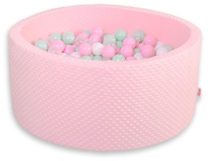 Suchy basen minky H-40 cm z piłkami 200szt.- miętowy