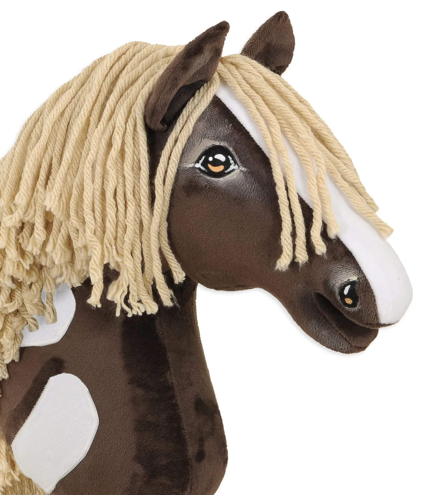Hobby Horse Duży koń na kiju Premium - western IV ciemnogniady z jasną grzywą A3