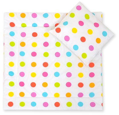Pościel do wózka z wypełnieniem kołderka i poduszka - Zielona