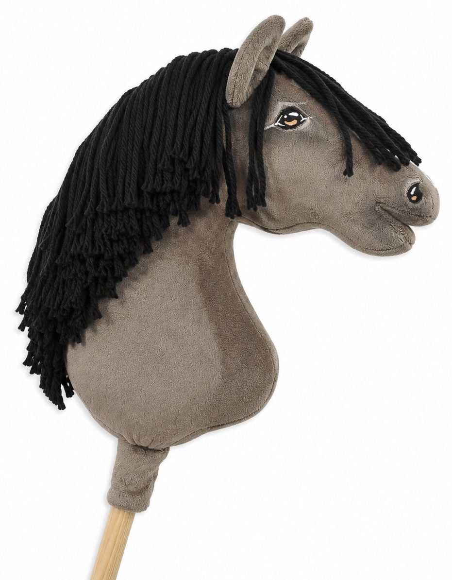 Hobby Horse Duży koń na kiju Premium - myszaty A3