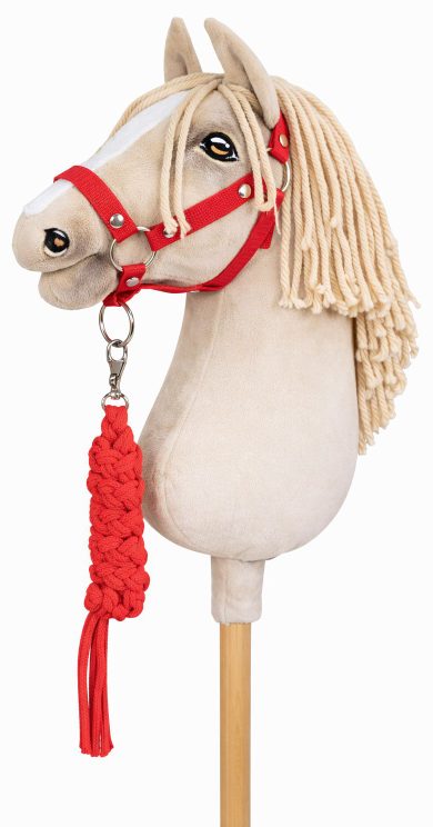 Zestaw do Hobby Horse: kantar A3 + uwiąz ze sznurka - neon-green
