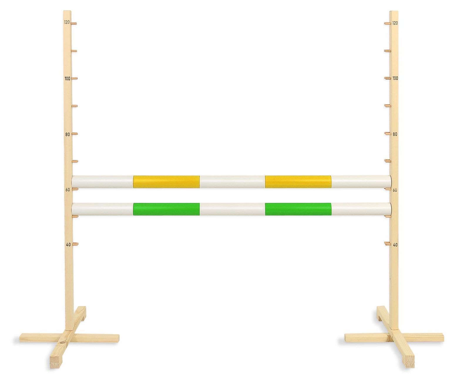 Przeszkoda skokowa do Hobby Horse 120cm, dwie belki - czerwona i niebieska