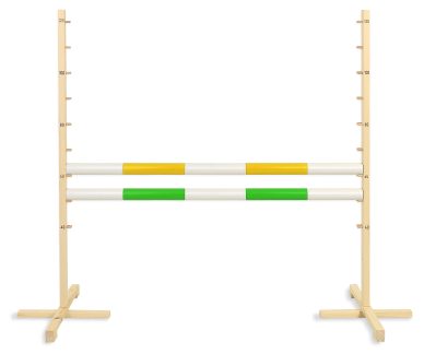Przeszkoda skokowa do Hobby Horse 120cm, dwie belki - czerwona i niebieska