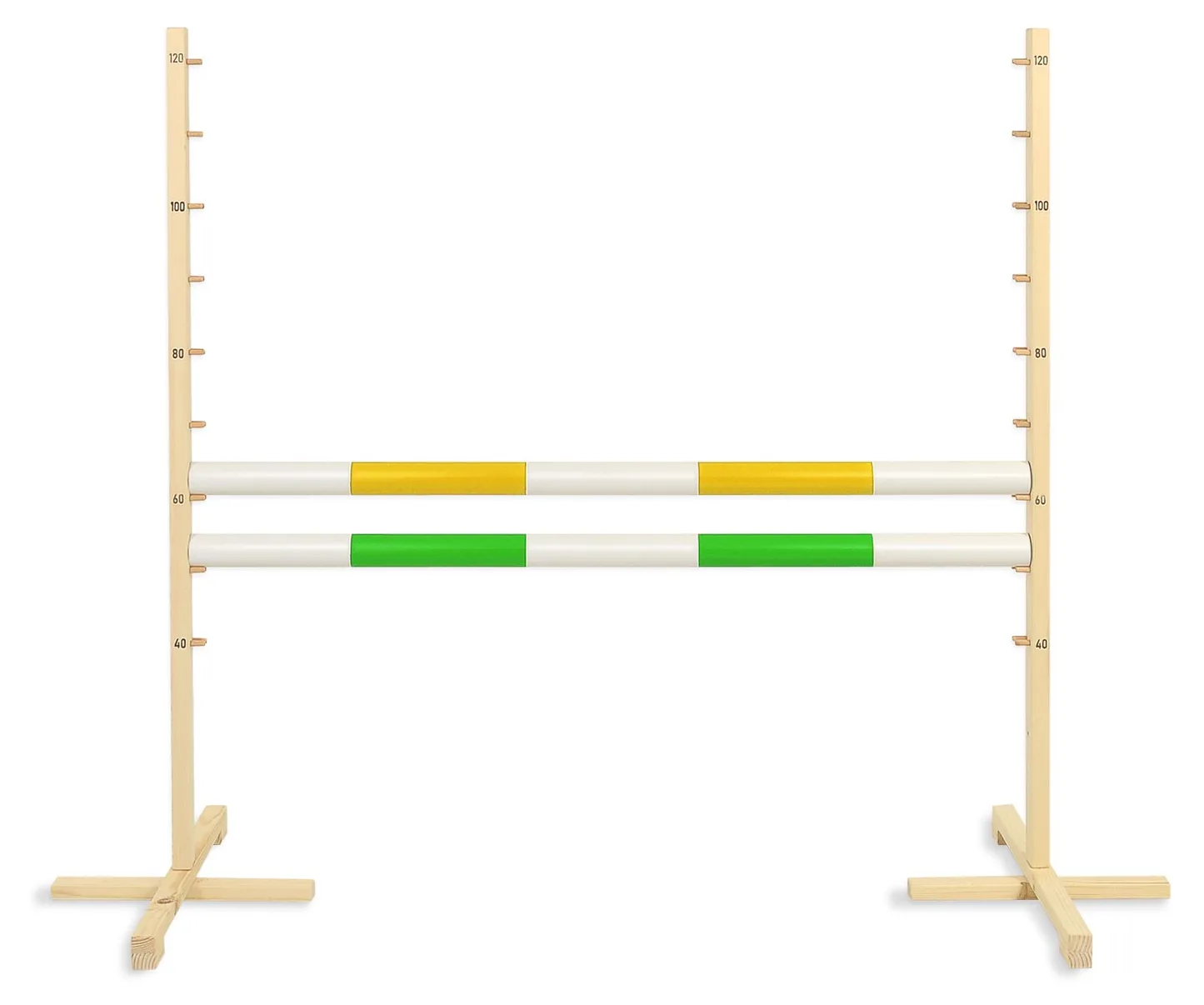Przeszkoda skokowa do Hobby Horse 120cm, dwie belki - czerwona i niebieska