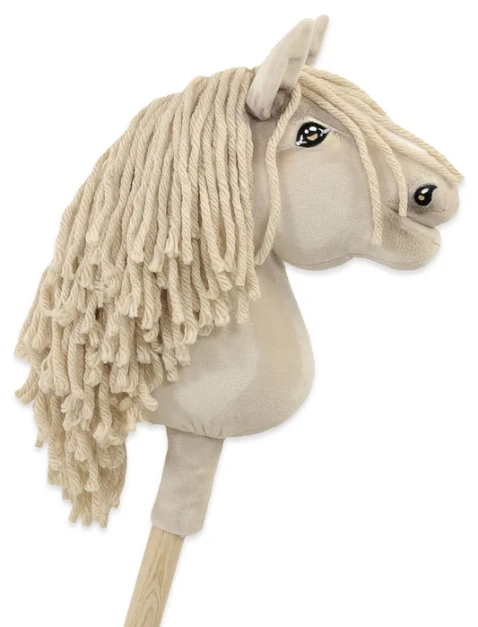 Hobby Horse Mały koń na kiju Premium kremowy cremello A5