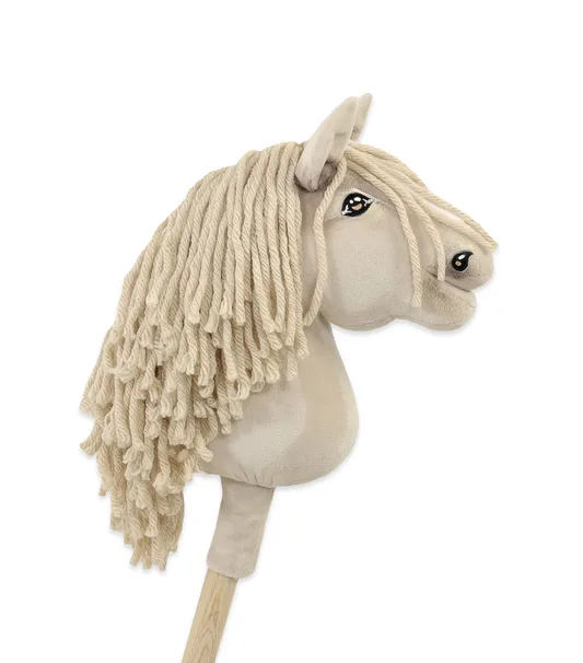 Hobby Horse Mały koń na kiju Premium kremowy cremello A5