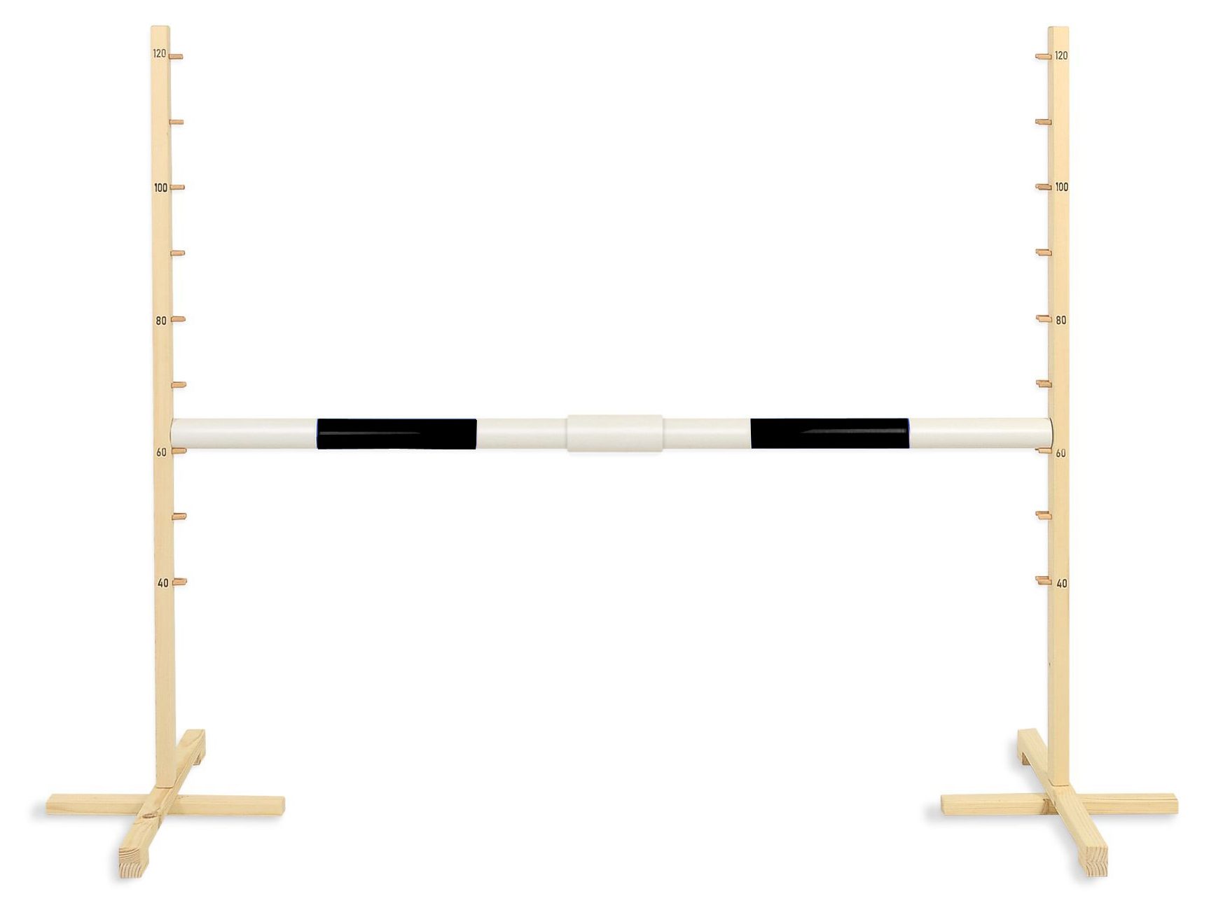 Przeszkoda skokowa do Hobby Horse 160cm, h-120 cm, belka niebieska