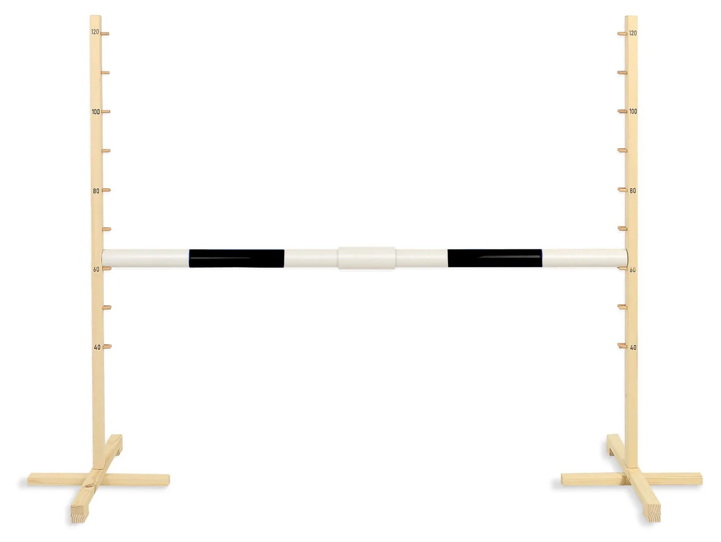 Przeszkoda skokowa do Hobby Horse 160cm, h-120 cm, belka niebieska