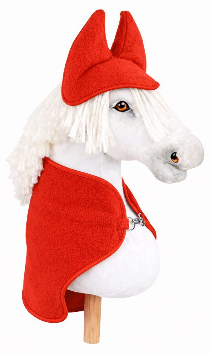 Zestaw dla Hobby Horse A3: polarowa derka + nauszniki – kremowy