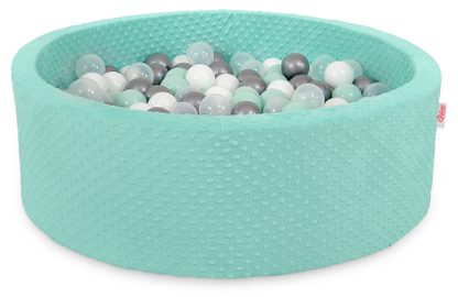 Suchy basen minky H-30 cm z piłkami 300szt. - różowy