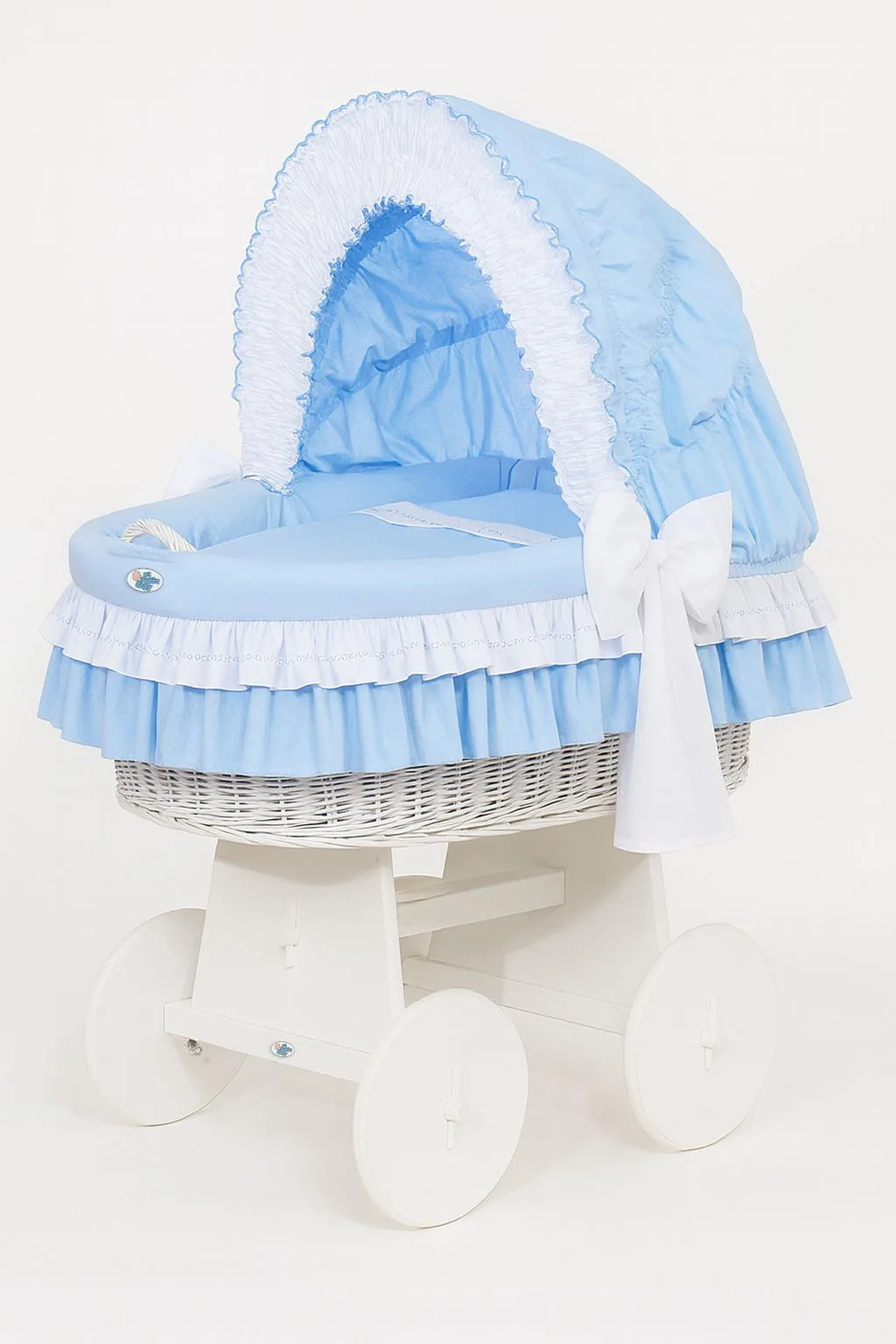 Kosz Mojżesza z budką- Little Angel biały