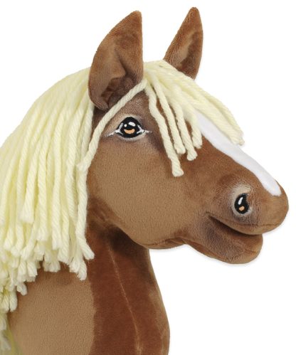 Hobby Horse Średni koń na kiju Premium jasny beżowy haflinger A4