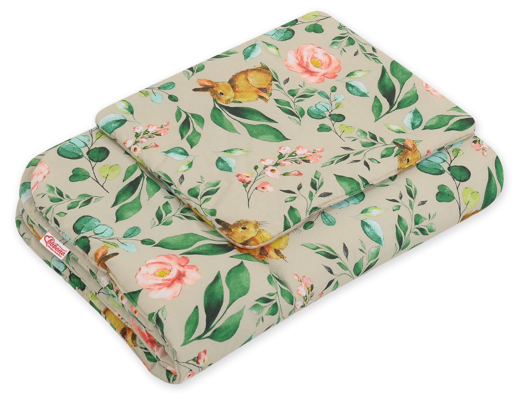 Komplet pościeli dla niemowląt z wypełnieniem 2-cz 75x100cm NEWBORN - misie niebieskie