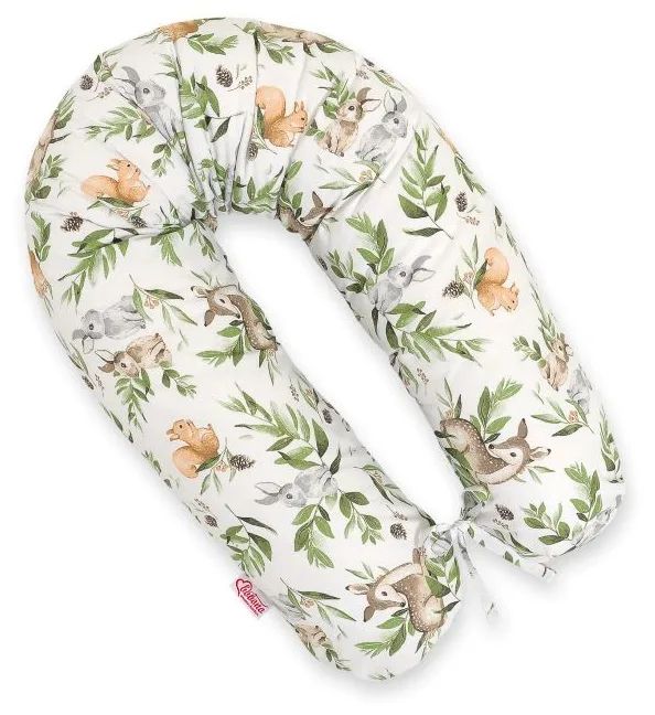 Bawełniana poszewka do poduszki ciążowej Longer - Baletnice fioletowe