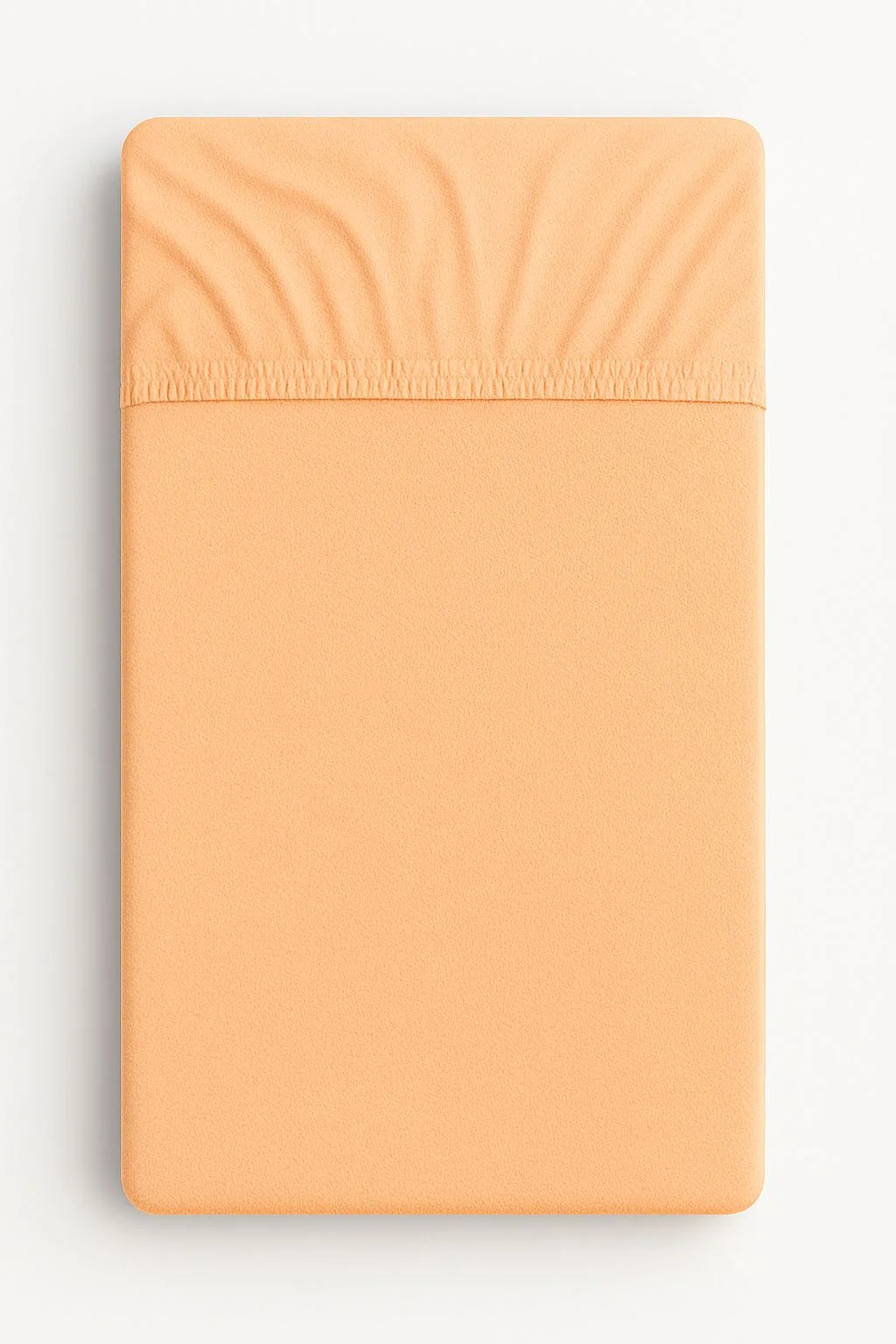 Prześcieradło frotte z gumką do łóżeczka 120x60cm - brzoskwiniowe