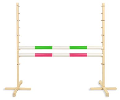 Przeszkoda skokowa do Hobby Horse 120cm, dwie belki - czerwona i niebieska