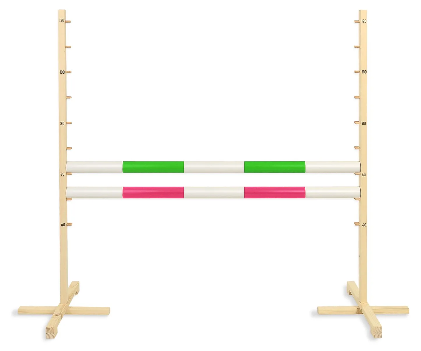 Przeszkoda skokowa do Hobby Horse 120cm, dwie belki - czerwona i niebieska