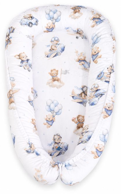 Kokon niemowlęcy dwustronny kojec otulacz Premium MY SWEET BABY- beżowy
