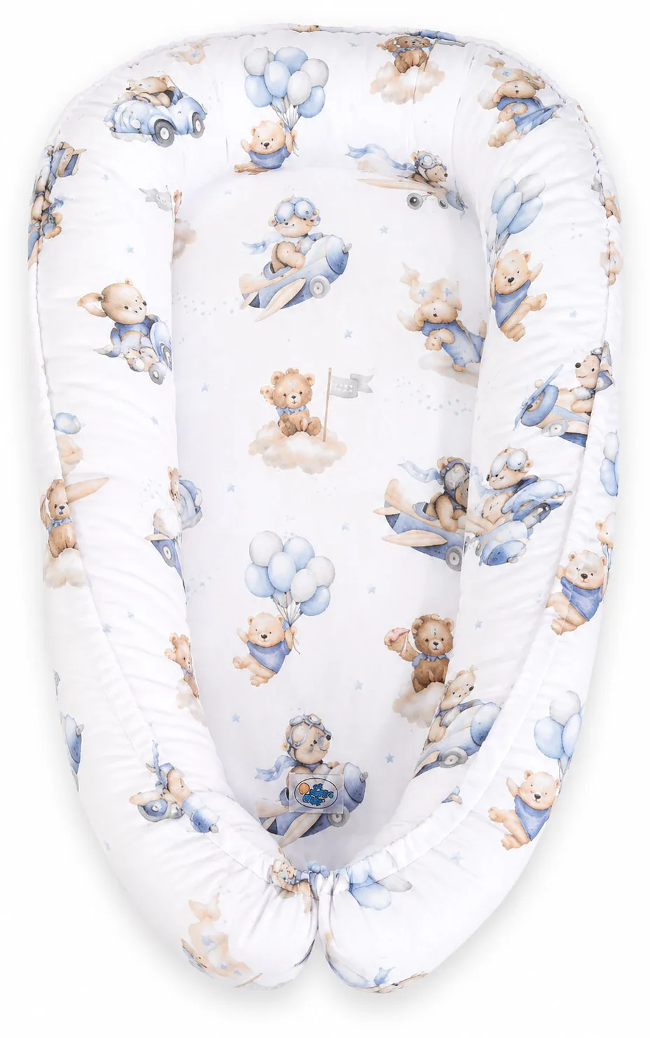 Kokon niemowlęcy dwustronny kojec otulacz Premium MY SWEET BABY- beżowy