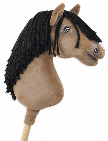 Hobby Horse Duży koń na kiju Premium - maść jelenia A3