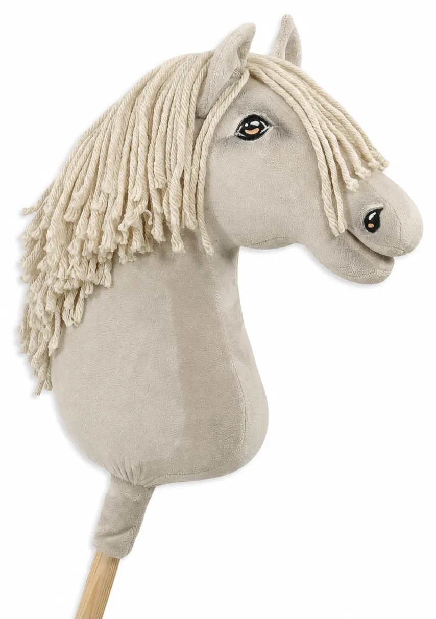 Hobby Horse Duży koń na kiju Premium - cremello A3