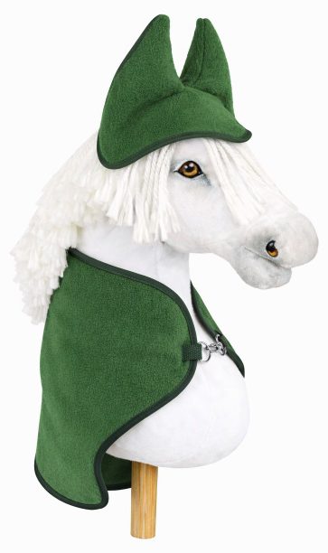 Zestaw dla Hobby Horse A3: polarowa derka + nauszniki – kremowy