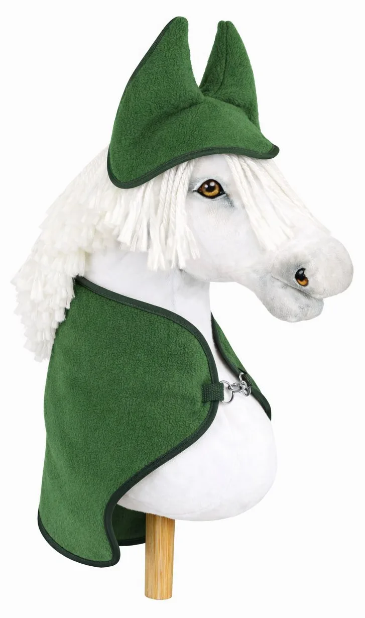 Zestaw dla Hobby Horse A3: polarowa derka + nauszniki – kremowy