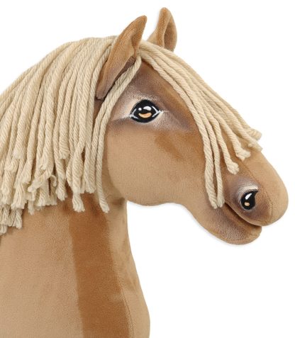 Hobby Horse Duży koń na kiju Premium - izabelowaty  A3