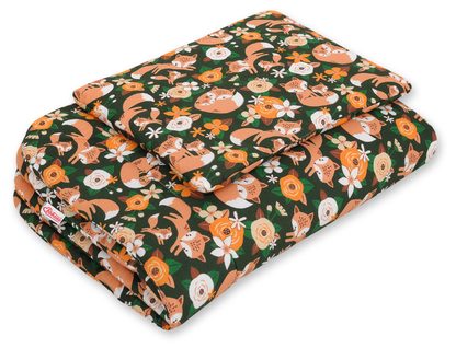 Komplet pościeli dla niemowląt z wypełnieniem 2-cz 75x100cm NEWBORN - misie niebieskie