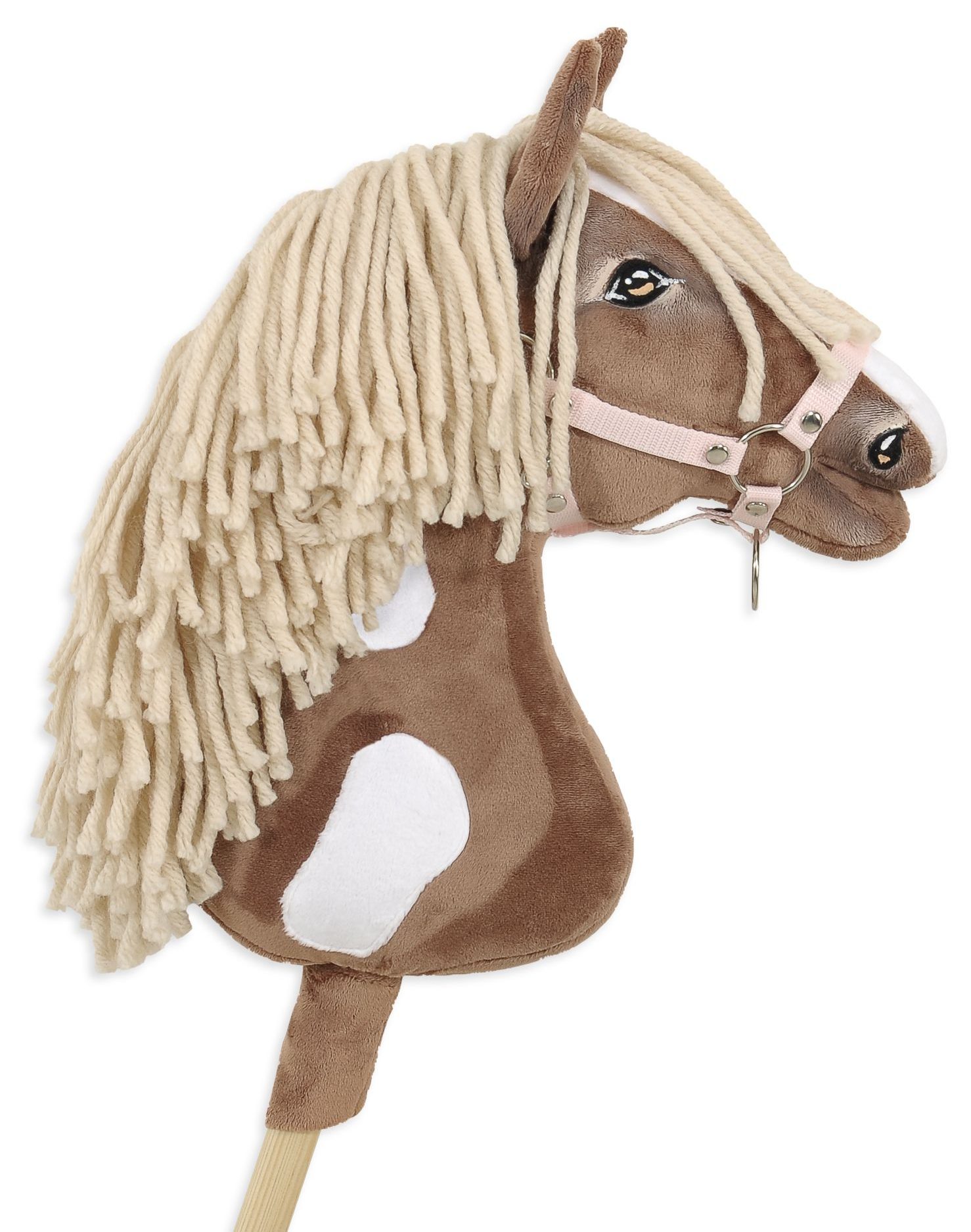 Hobby Horse Duży koń na kiju Premium - western III gniady z jasną grzywą A3
