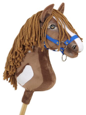Hobby Horse Duży koń na kiju Premium - western II gniady z brązową grzywą A3
