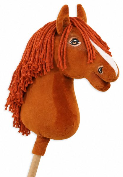 Hobby Horse Duży koń na kiju Premium - kasztan A3