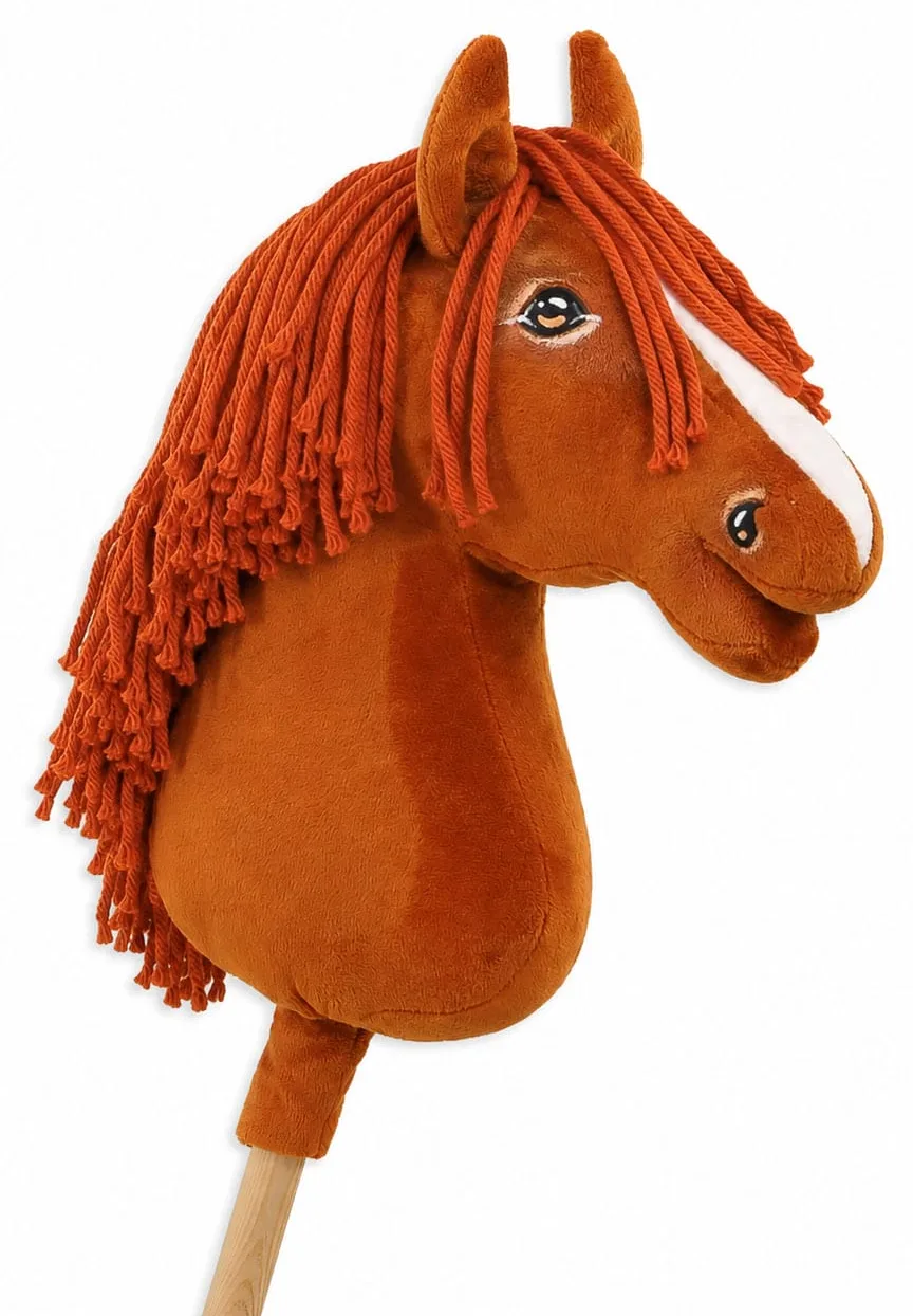 Hobby Horse Duży koń na kiju Premium - kasztan A3