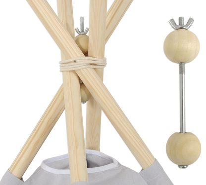 Stabilizator do tipi drewniany