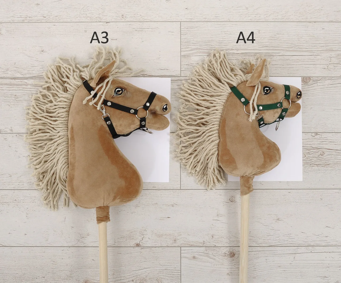 Hobby Horse Średni koń na kiju Premium beżowy izabelowaty A4