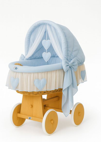 Kosz Mojżesza z budką- Little Angel biały