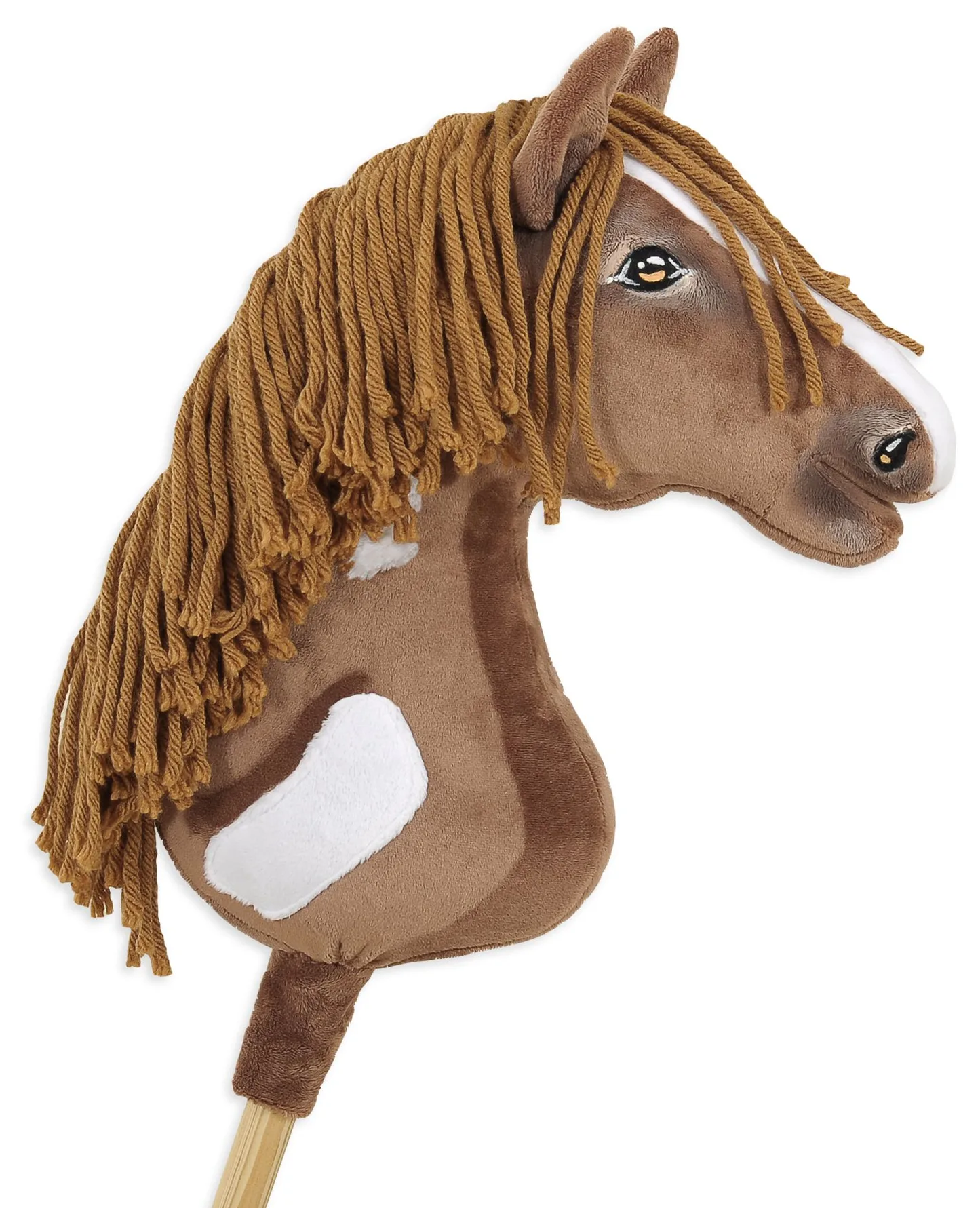Hobby Horse Duży koń na kiju Premium - western II gniady z brązową grzywą A3