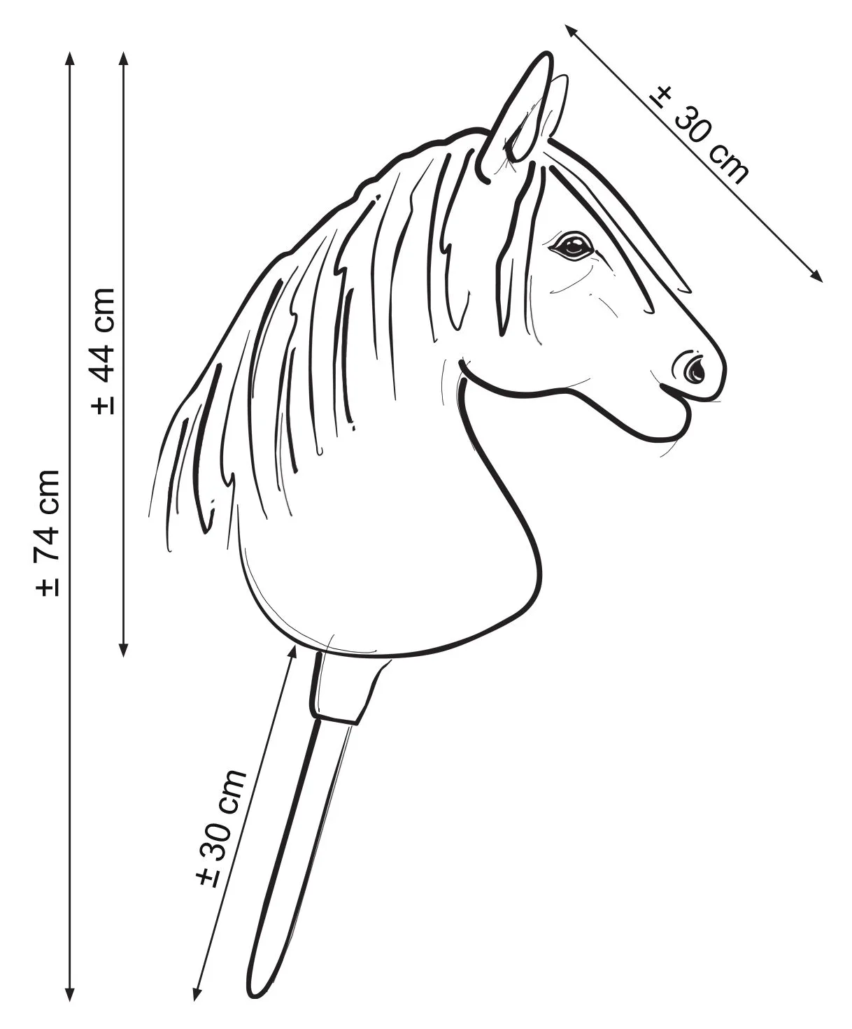 Kantar regulowany dla konia Hobby Horse A3 pudrowy róż białym futerkiem