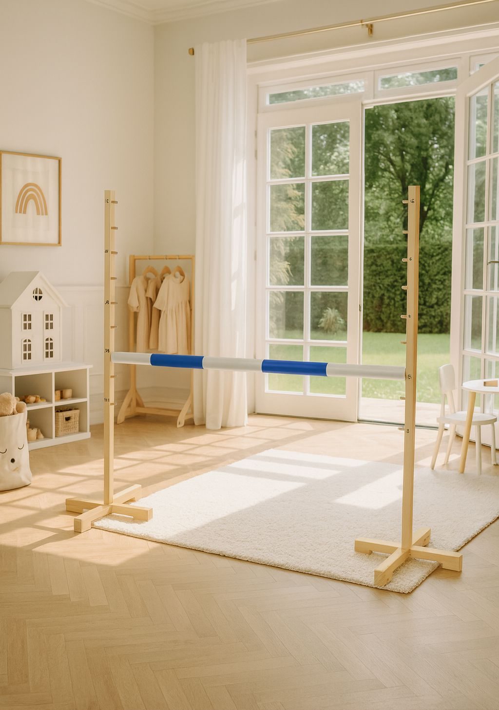 Przeszkoda skokowa do Hobby Horse 120cm, belka niebieska