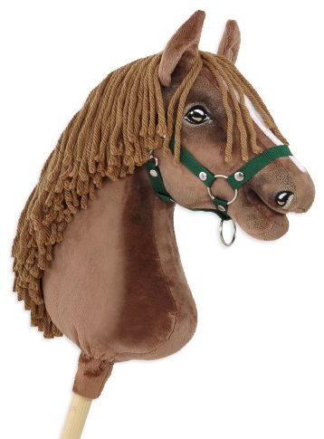 Hobby Horse Duży koń na kiju Premium - ciemny kasztan A3